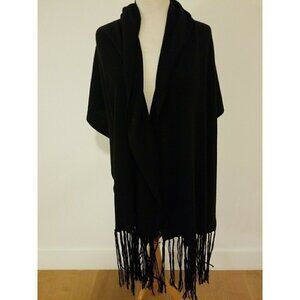 Knitted Shawl black unbranded